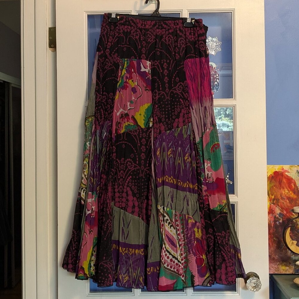 Elastic Waist Boho Skirt